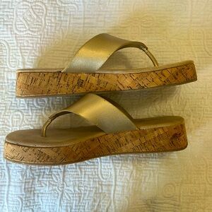 St. John’s bay gold sandals size 8